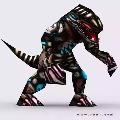 3DRT - Warbeast Monster - Lizzard Low-poly 3D model
