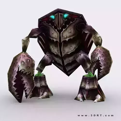 3DRT - Warbeast Monster - Cratle Low-poly 3D model