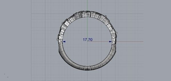 Ring Elephants 3D print model_2