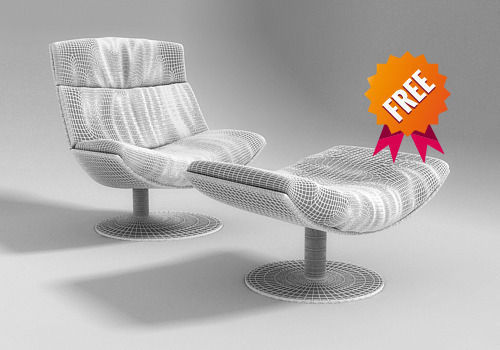 Kara Armchair Desiree Free 3D model_3