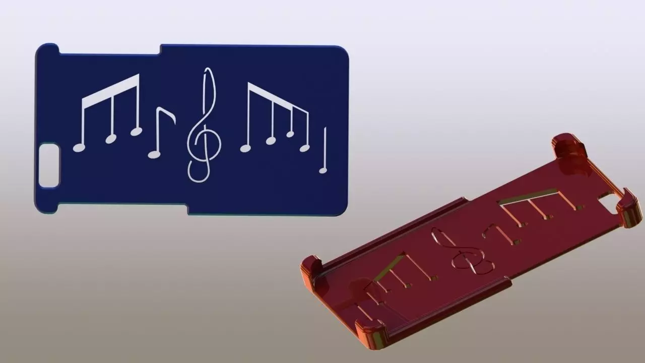iphone 6 case - music symbols 3D print model_0
