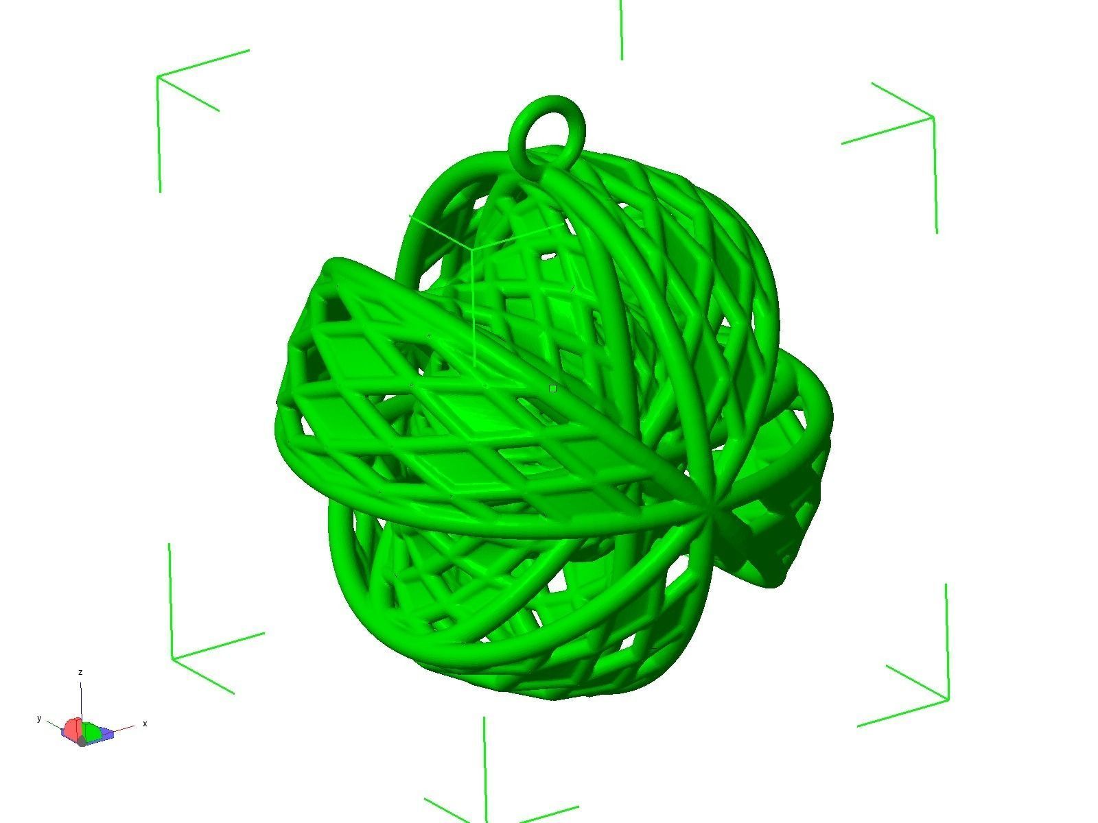 jewelry earring01 3D print model_1