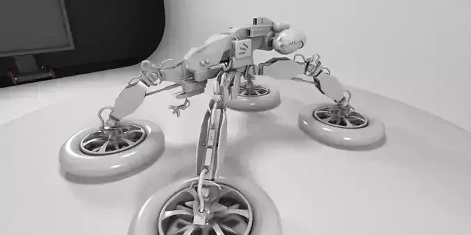 water strider scifi vehicle Free 3D model