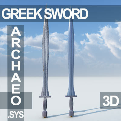 Greek Hoplite Sword Model A 3D model_3