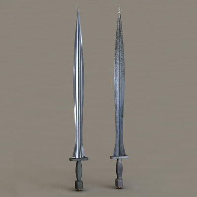 Greek Hoplite Sword Model A 3D model_4