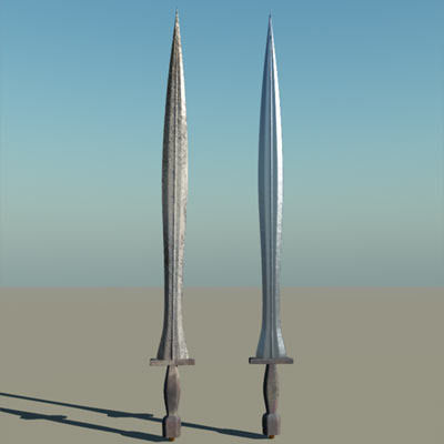 Greek Hoplite Sword Model A 3D model_5