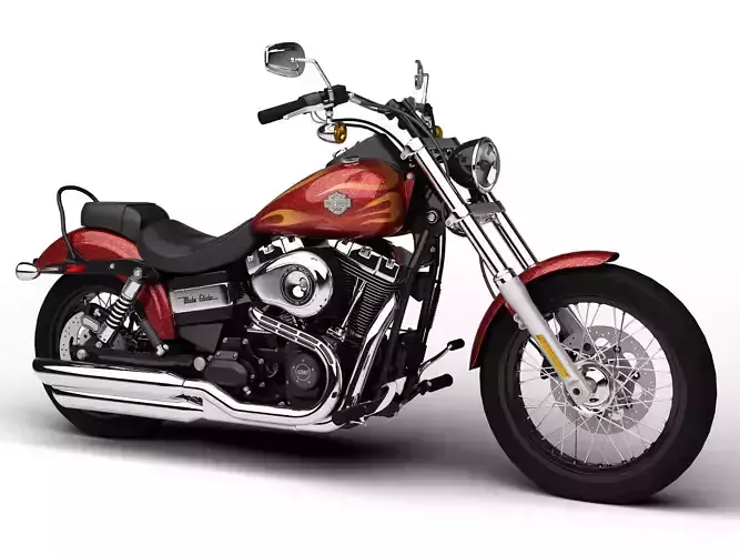 Harley-Davidson FXDWG Dyna Wide Glide 2015 3D model
