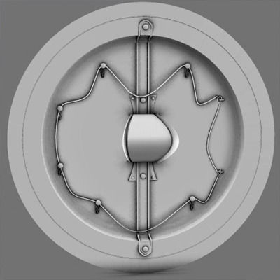 Greek Hoplite Shield Model A 3D model_5