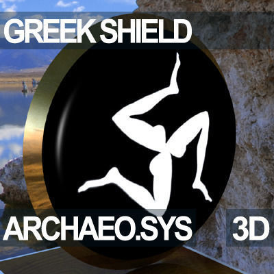 Greek Hoplite Shield Model A 3D model_1