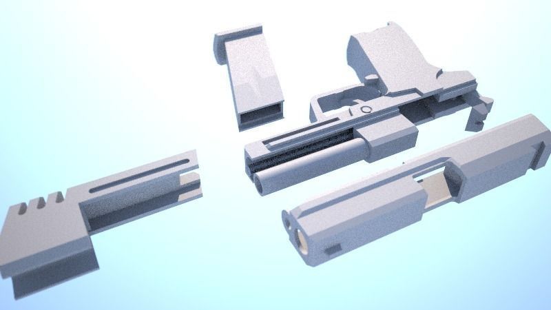 USP - Match 9mm 3D model_2