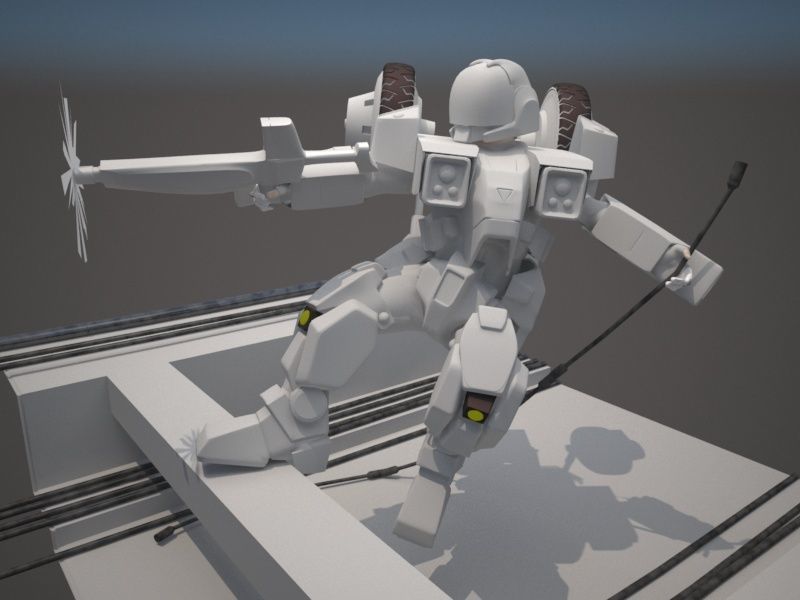 Mospeda Veritech Cyclone PBR 3D model_7