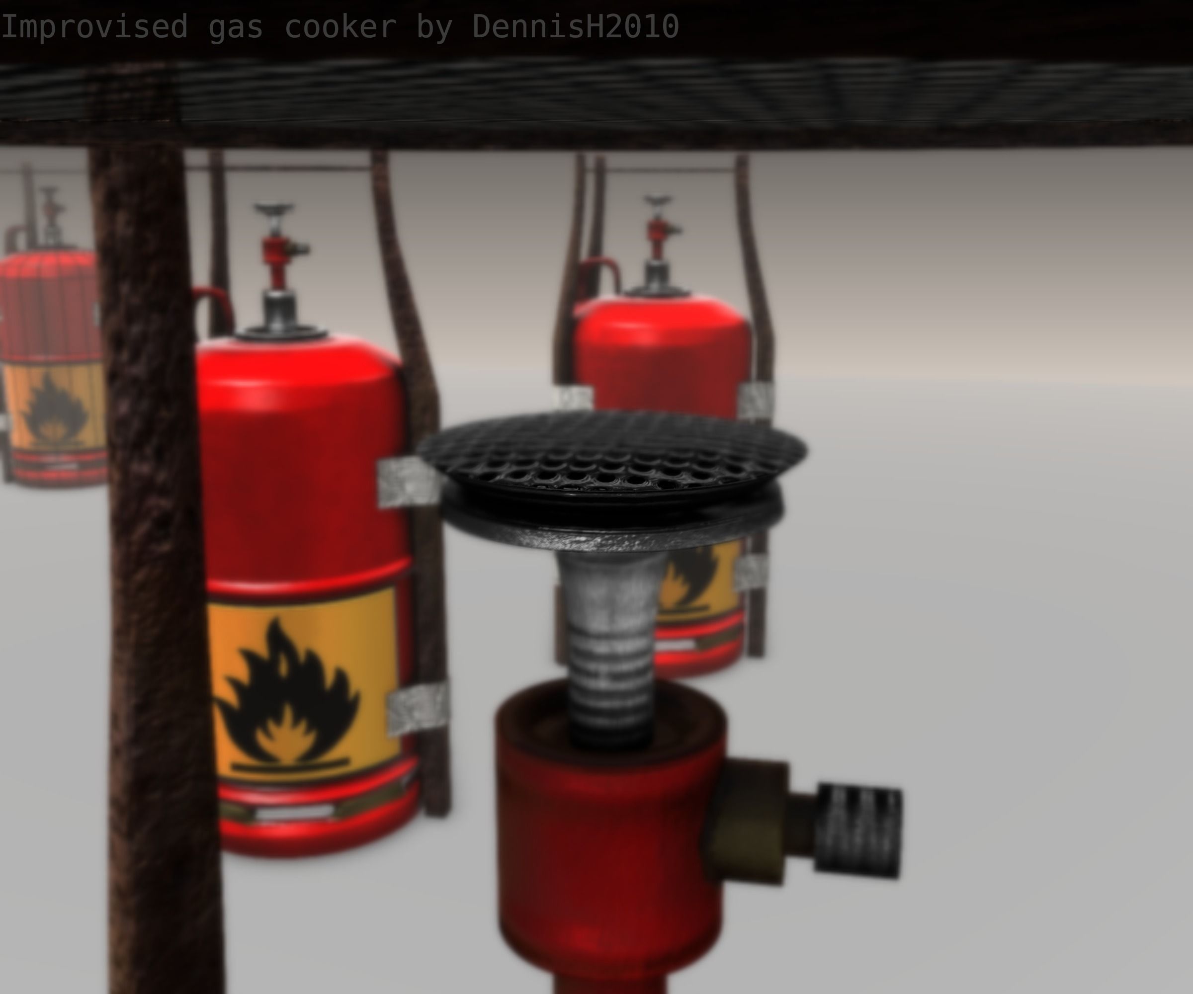 Improvised gas cooker Free low-poly 3D model_64
