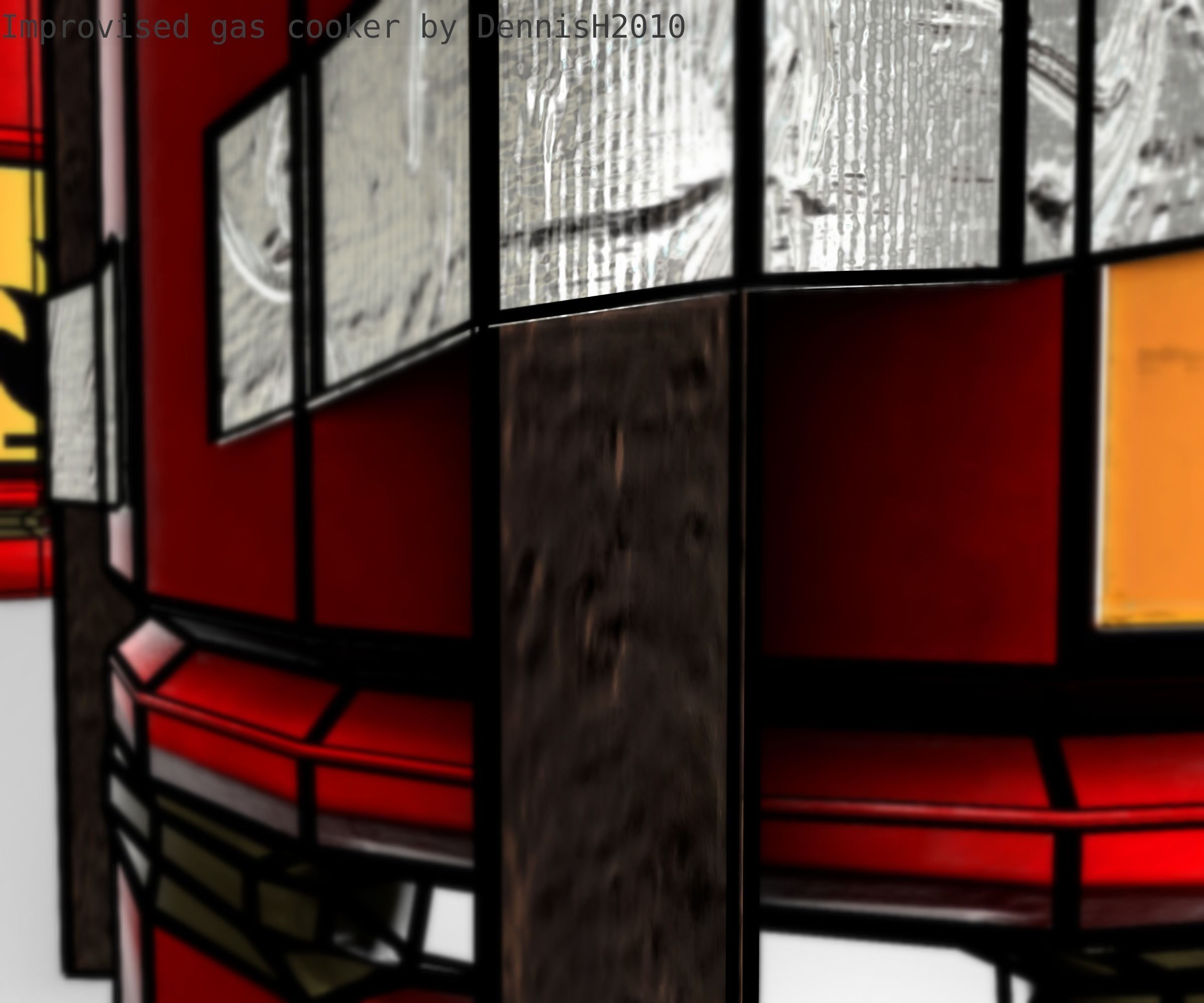 Improvised gas cooker Free low-poly 3D model_77