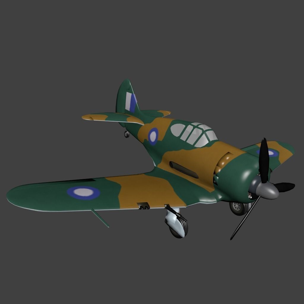 Commonwealth Ca12 Boomerang Low-poly 3D model