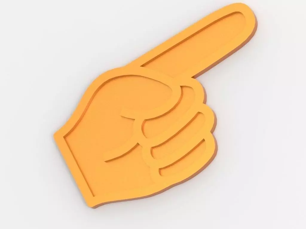 Pointer Hand 1 Free 3D print model