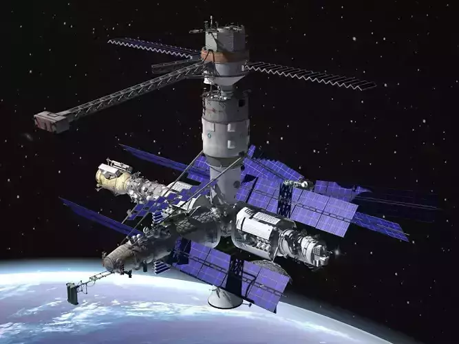 MIR Space Station Complex 3D model