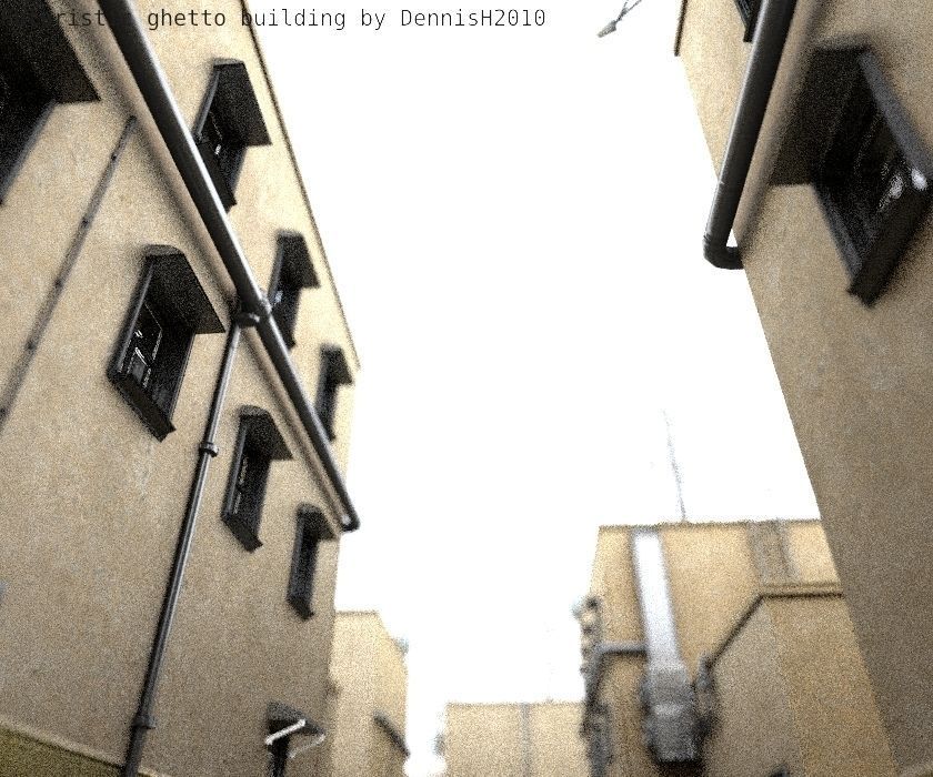 Futuristic Building  Low-poly 3D model_61