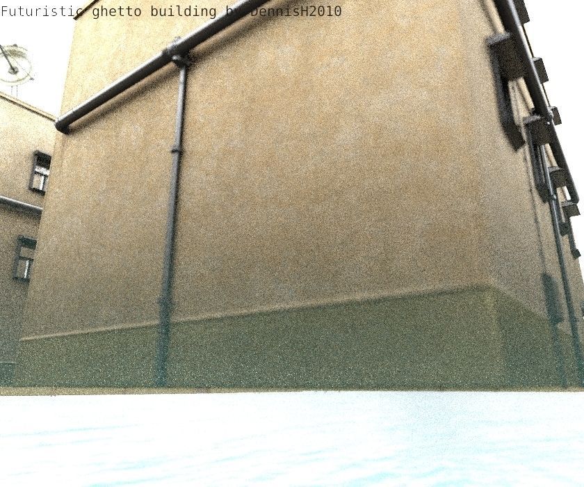 Futuristic Building  Low-poly 3D model_78