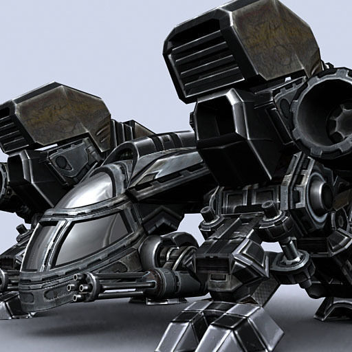 3DRT - Sci-Fi - Dropship 3 Low-poly 3D model_6