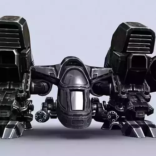 3DRT - Sci-Fi - Dropship 3 Low-poly 3D model