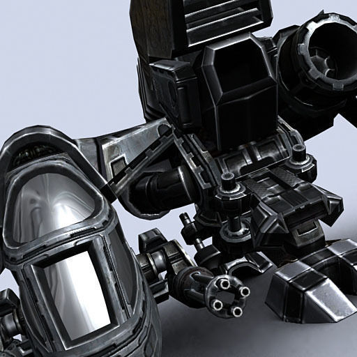 3DRT - Sci-Fi - Dropship 3 Low-poly 3D model_7