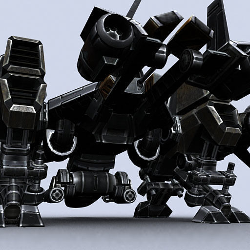 3DRT - Sci-Fi - Dropship 3 Low-poly 3D model_4