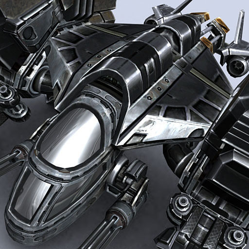 3DRT - Sci-Fi - Dropship 3 Low-poly 3D model_11