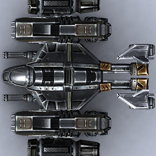 3DRT - Sci-Fi - Dropship 3 Low-poly 3D model_1