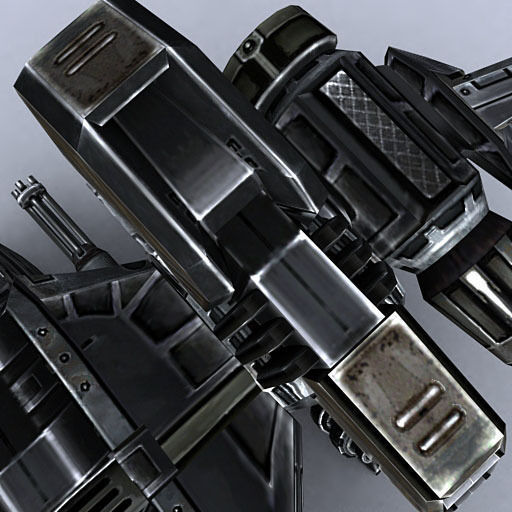 3DRT - Sci-Fi - Dropship 3 Low-poly 3D model_9