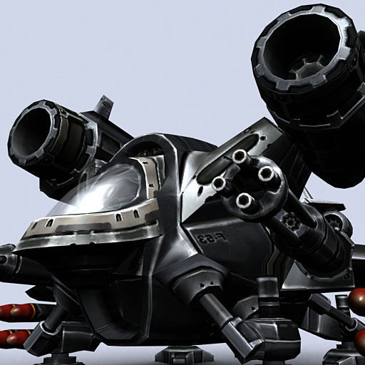 3DRT - Sci-Fi Dropship 2 Low-poly 3D model_1