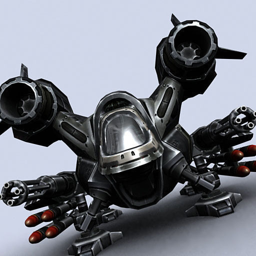 3DRT - Sci-Fi Dropship 2 Low-poly 3D model_5
