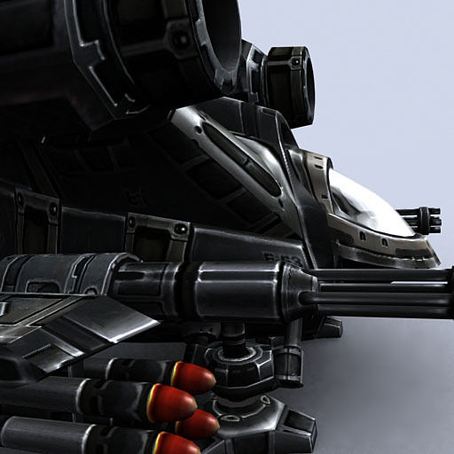 3DRT - Sci-Fi Dropship 2 Low-poly 3D model_9