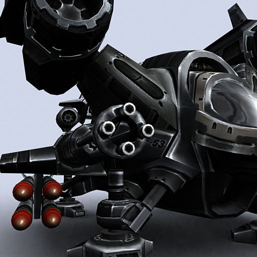 3DRT - Sci-Fi Dropship 2 Low-poly 3D model_11