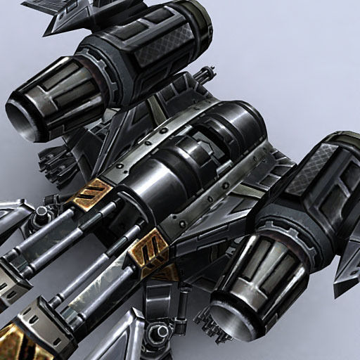 3DRT - Sci-Fi Dropship 2 Low-poly 3D model_6