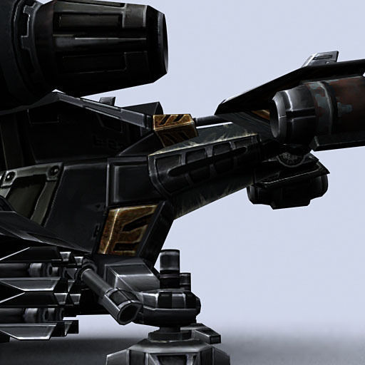 3DRT - Sci-Fi Dropship 2 Low-poly 3D model_2