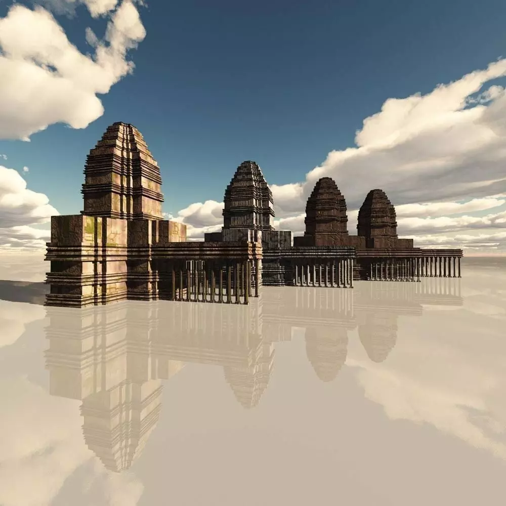 Angkor Temple 3D model_0