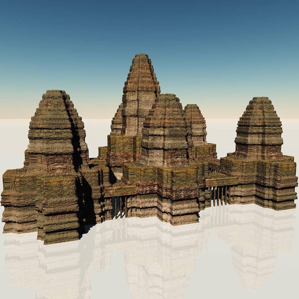 Angkor Temple 3D model_2
