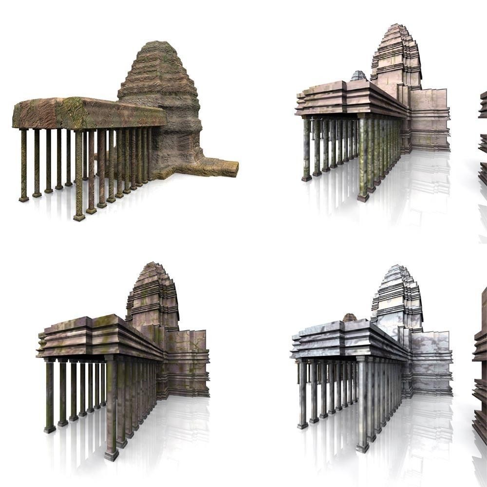 Angkor Temple 3D model_8