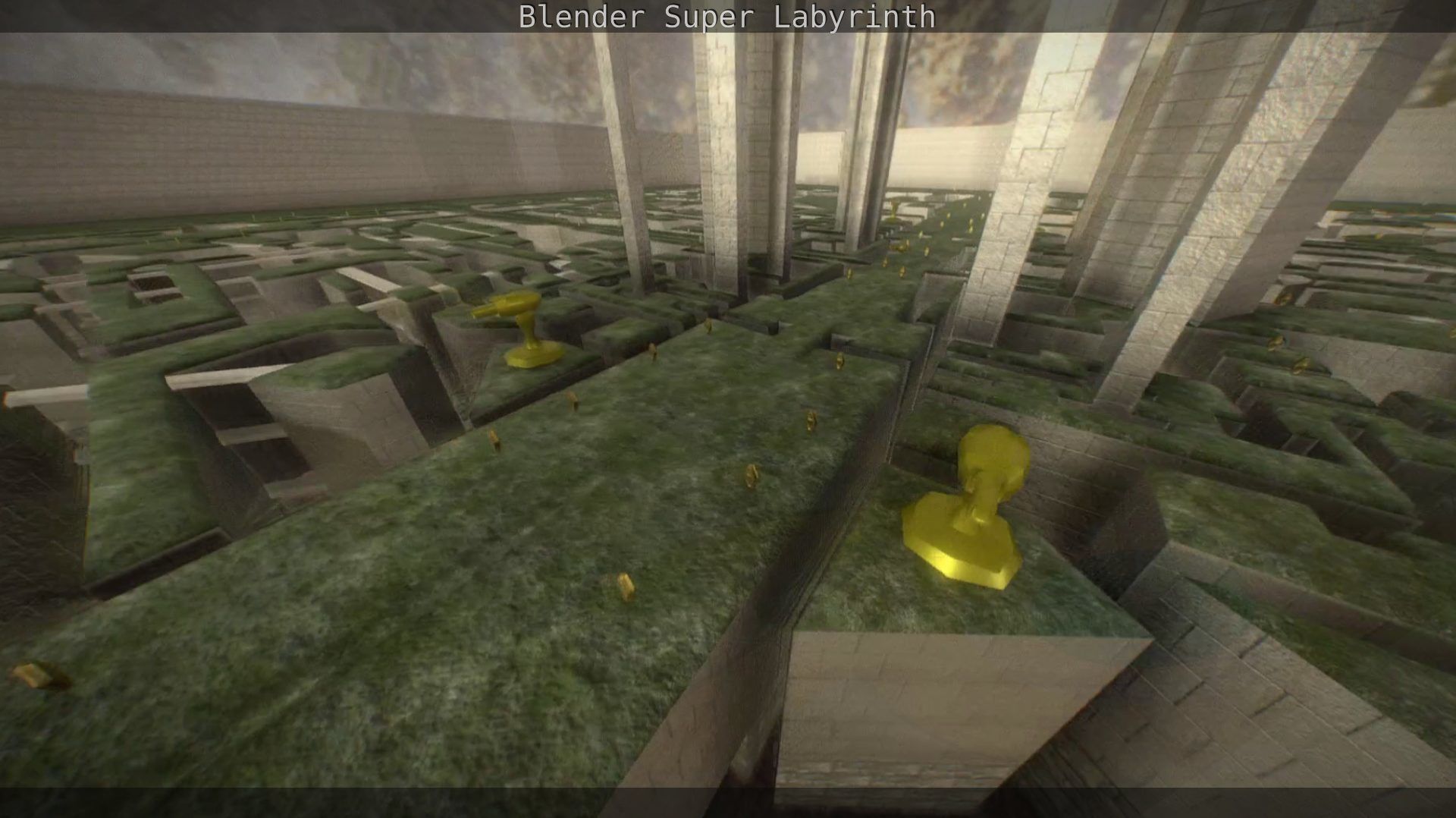 Blender Super Labyrinth Blender Game Engine Free low-poly 3D model_8