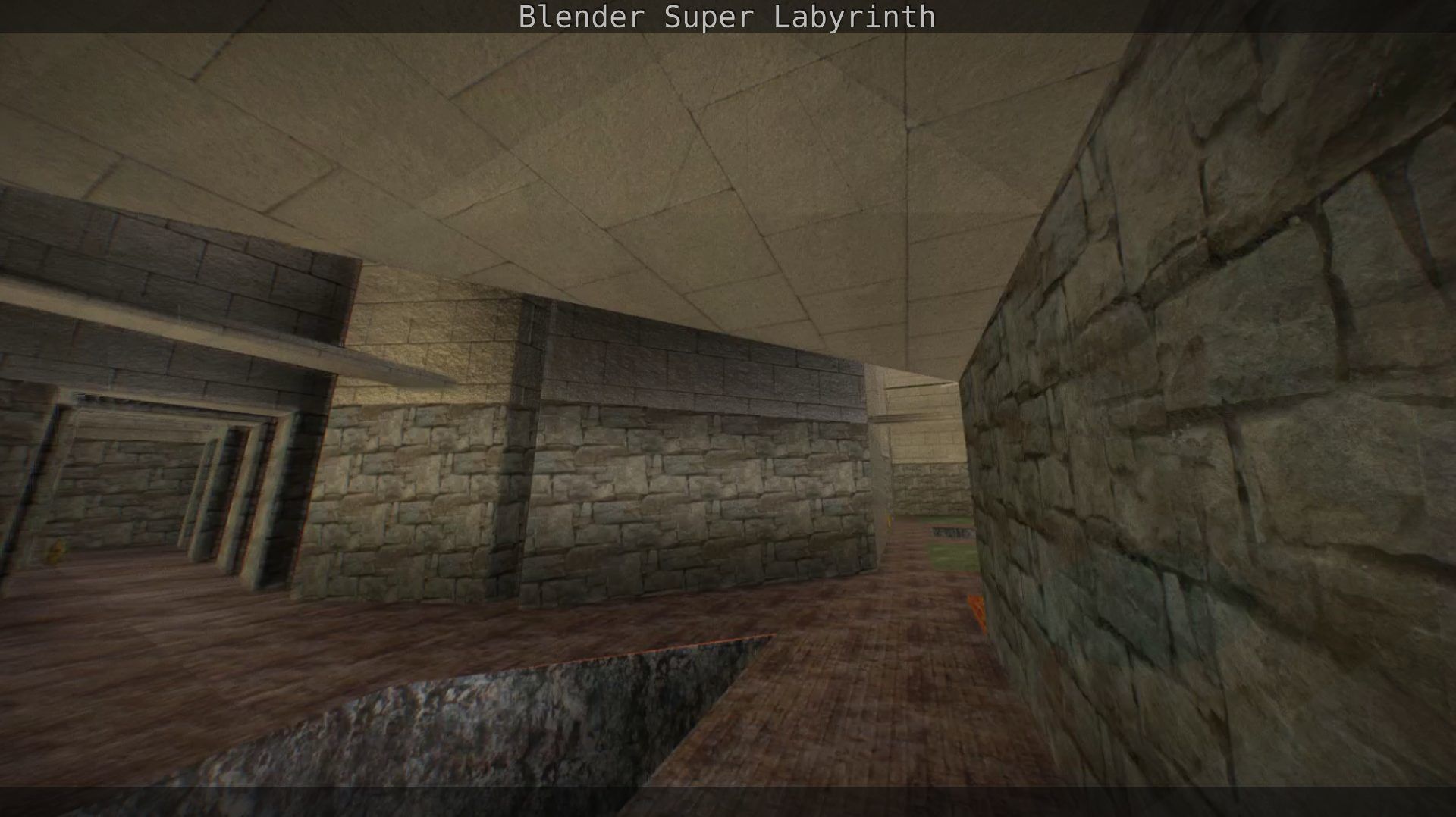Blender Super Labyrinth Blender Game Engine Free low-poly 3D model_47