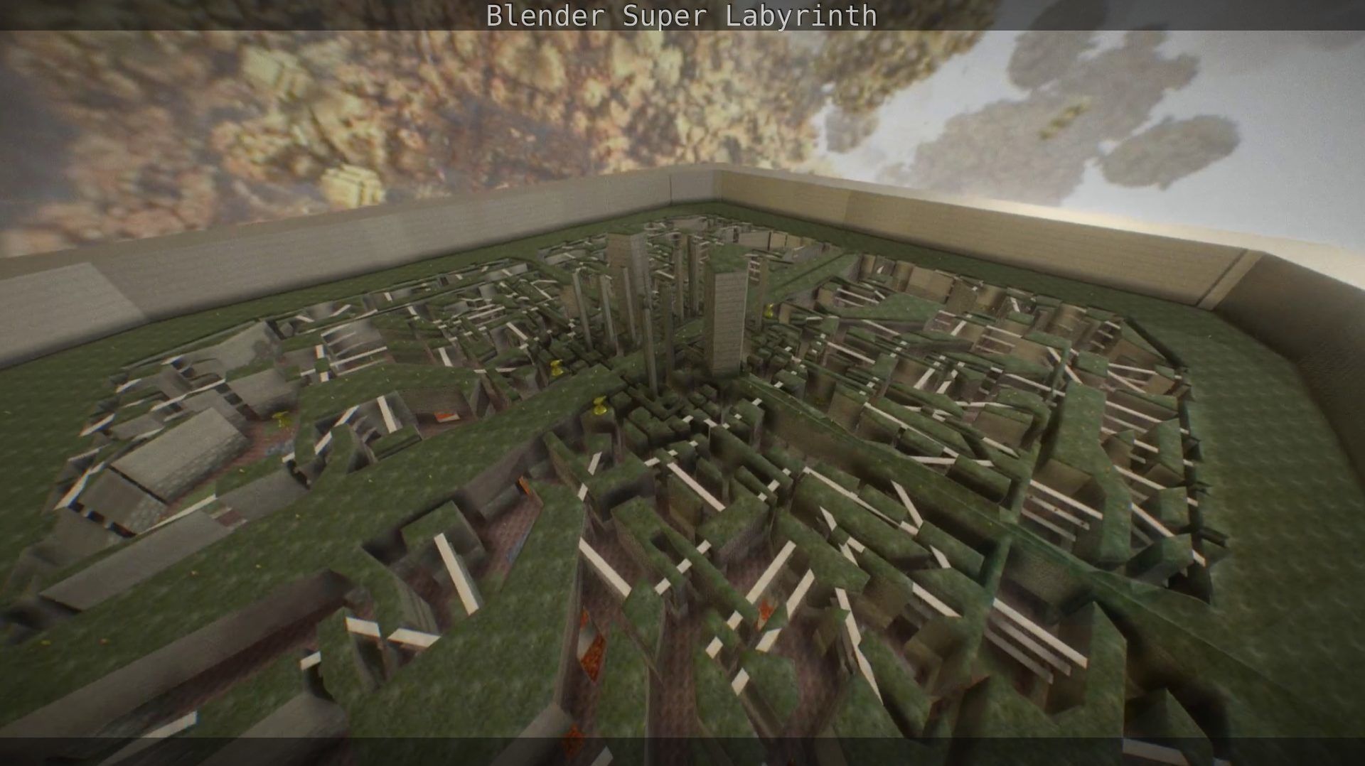 Blender Super Labyrinth Blender Game Engine Free low-poly 3D model_110