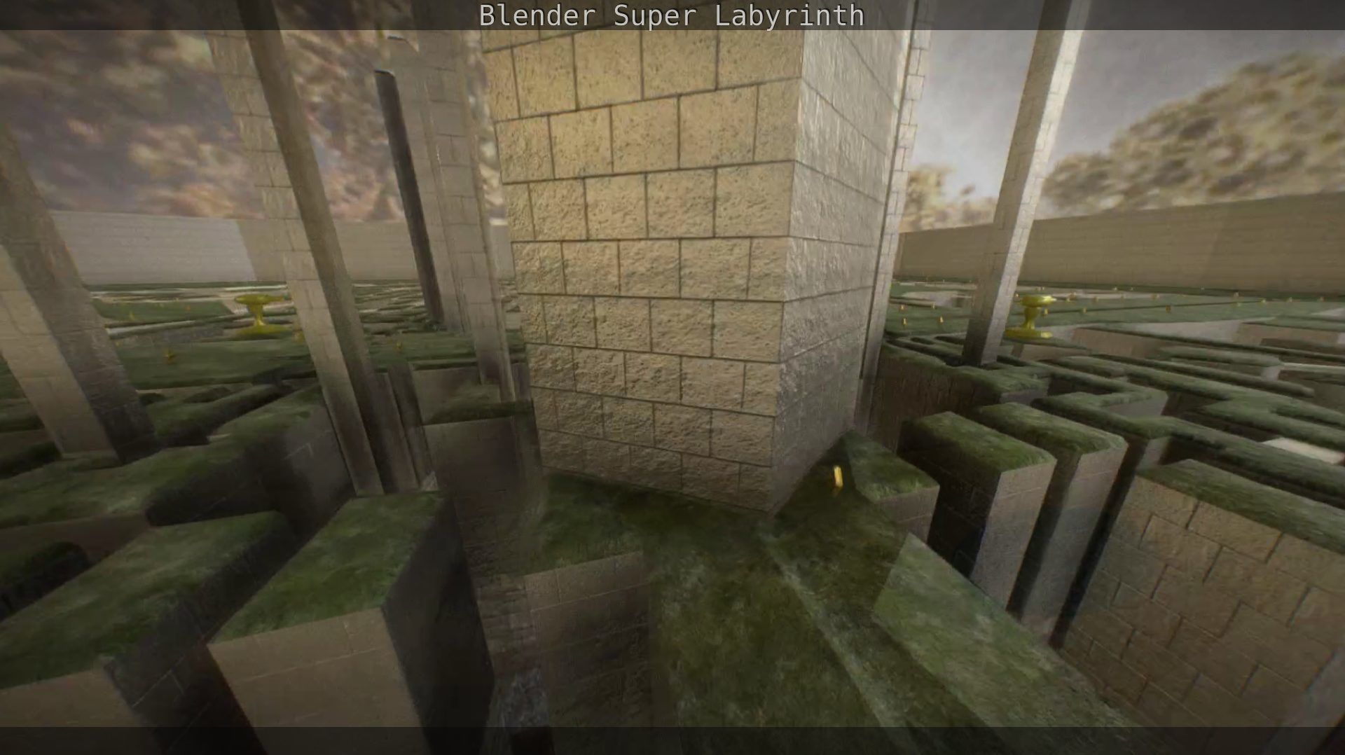 Blender Super Labyrinth Blender Game Engine Free low-poly 3D model_10