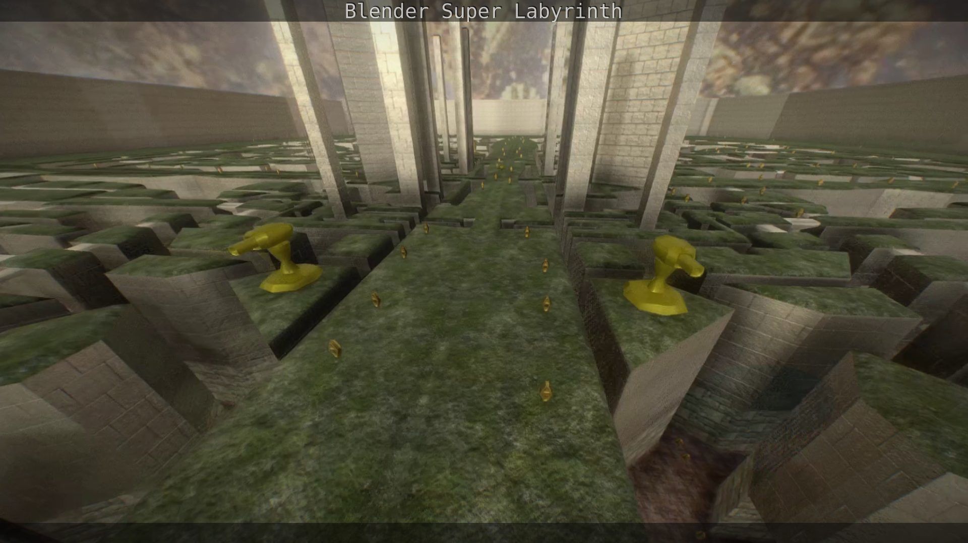 Blender Super Labyrinth Blender Game Engine Free low-poly 3D model_11