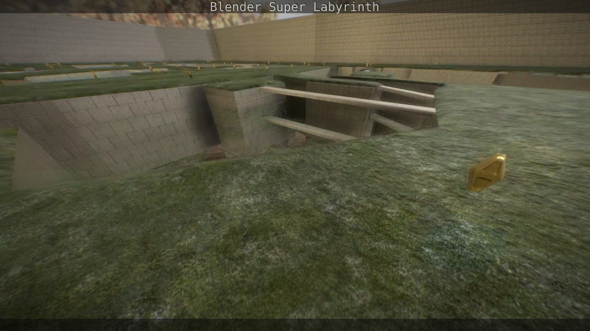 Blender Super Labyrinth Blender Game Engine Free low-poly 3D model_116