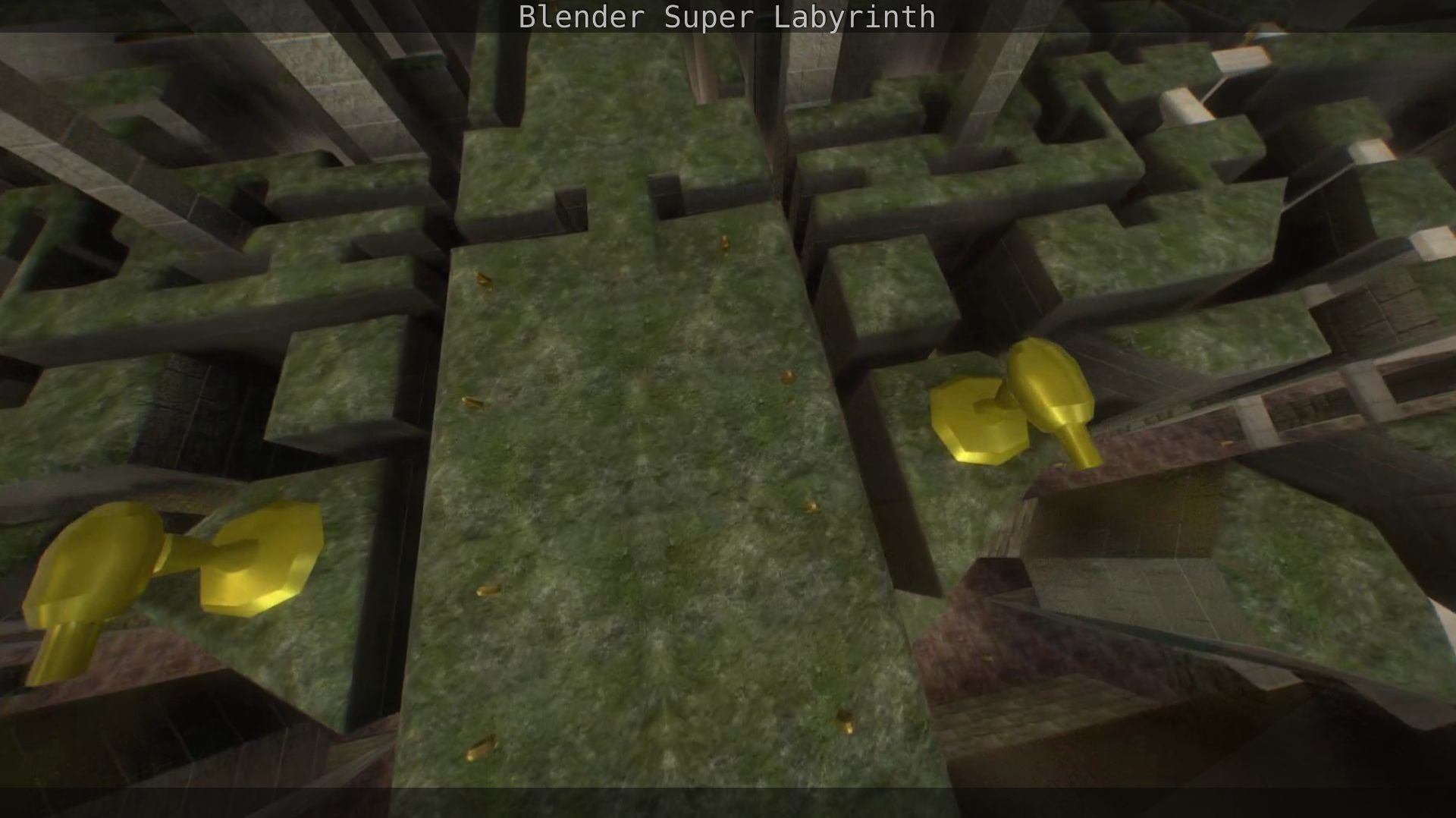 Blender Super Labyrinth Blender Game Engine Free low-poly 3D model_131