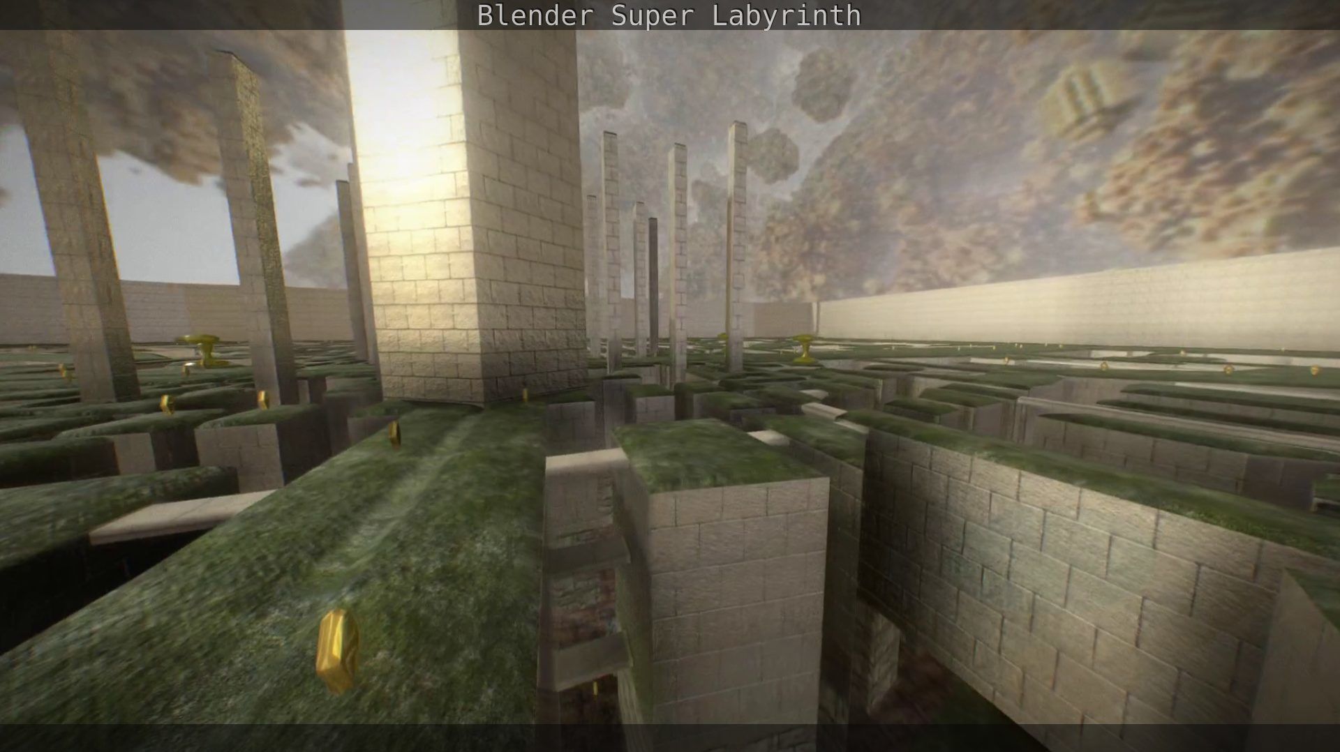 Blender Super Labyrinth Blender Game Engine Free low-poly 3D model_27