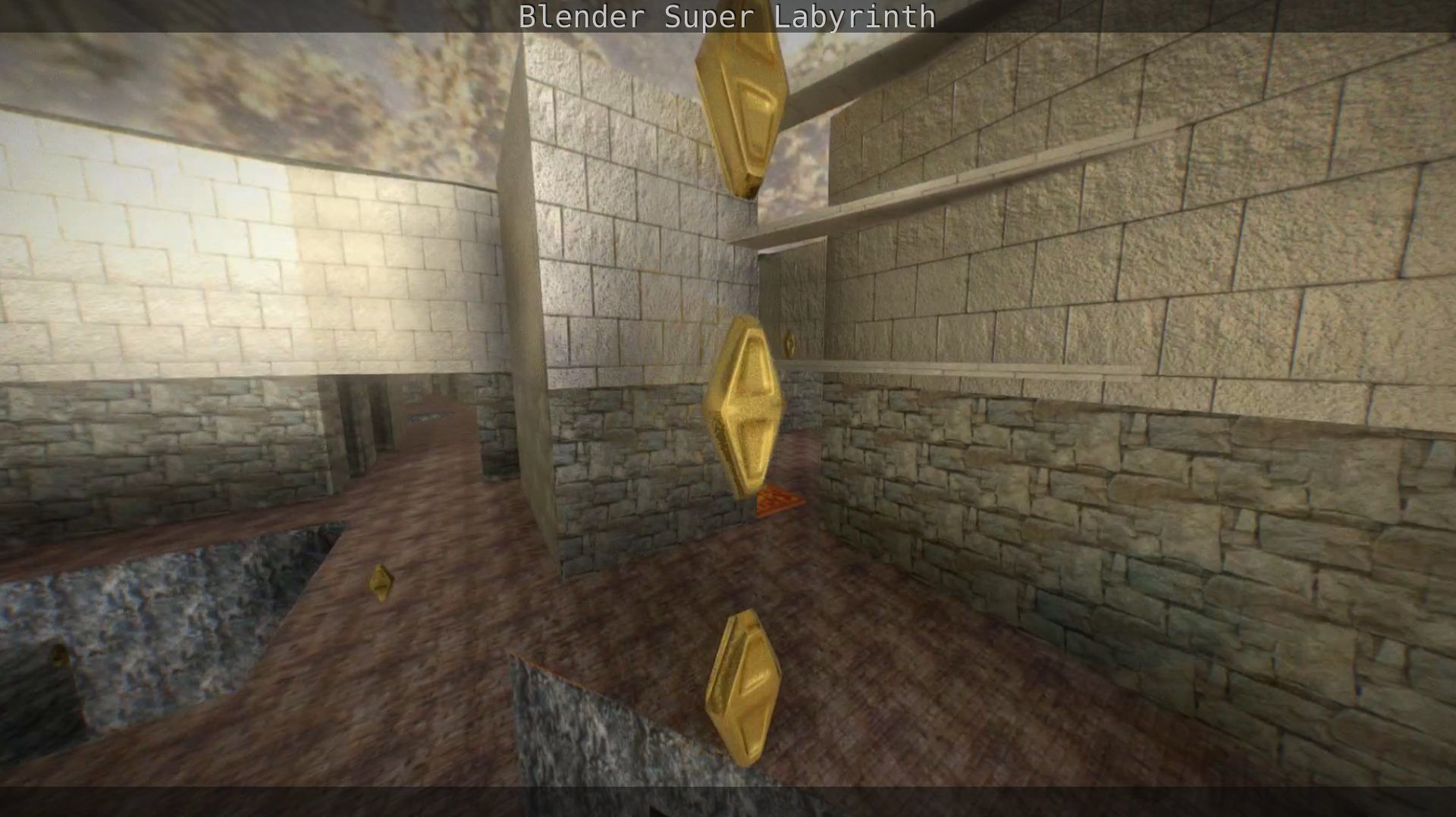 Blender Super Labyrinth Blender Game Engine Free low-poly 3D model_96