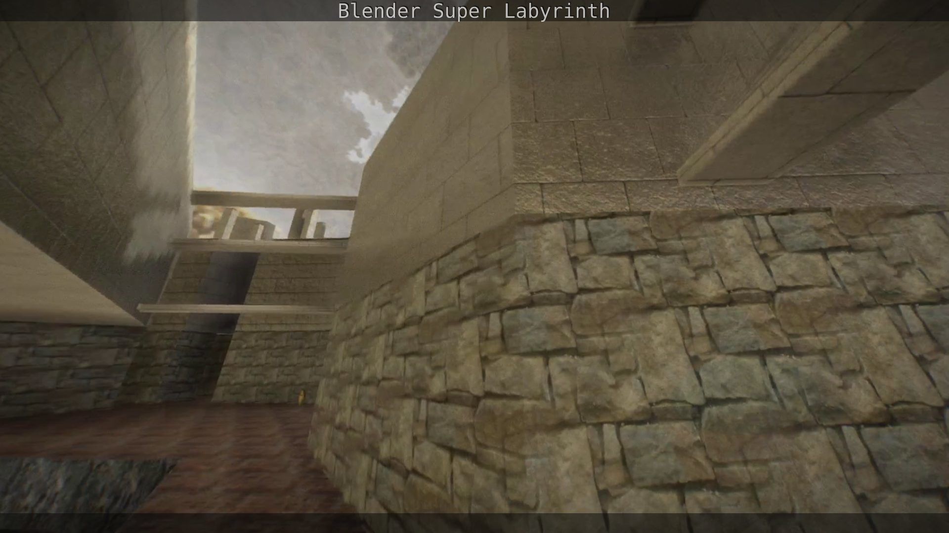 Blender Super Labyrinth Blender Game Engine Free low-poly 3D model_39