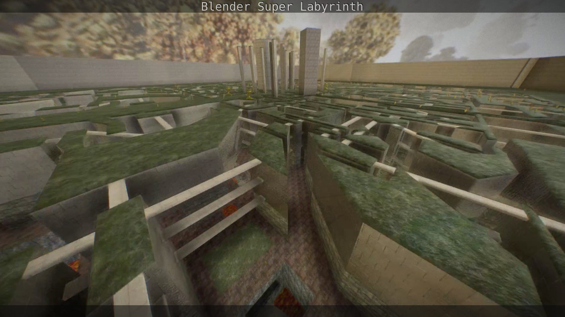 Blender Super Labyrinth Blender Game Engine Free low-poly 3D model_125