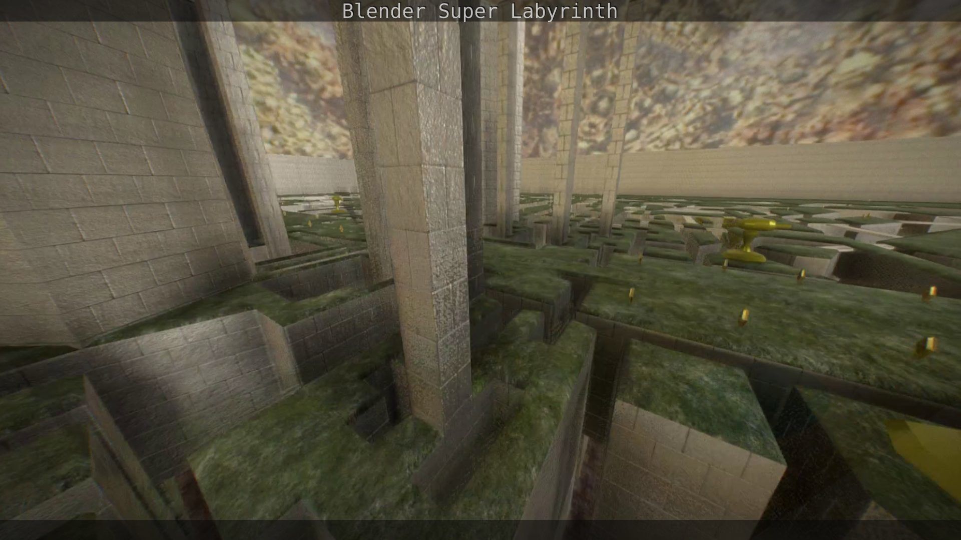 Blender Super Labyrinth Blender Game Engine Free low-poly 3D model_7